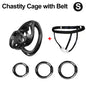 Male Chastity Cage with 3 Rings Cock Cage Adult Sex Toy Penis Bondage Urethral Lock Male Cuckold Erotic Couple BDSM Toy Cock Cag