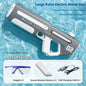 Electric Water Gun Powerful Automatic Squirt Toy Summer Beach Pool Outdoor Game Dual Mode Manual Water Blaster with LED Light