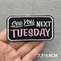 Cartoon Embroidered Patches For Clothing Slogan Letters Embroidery Patch For Clothes Iron On Patches On Clothes Jackets DIY