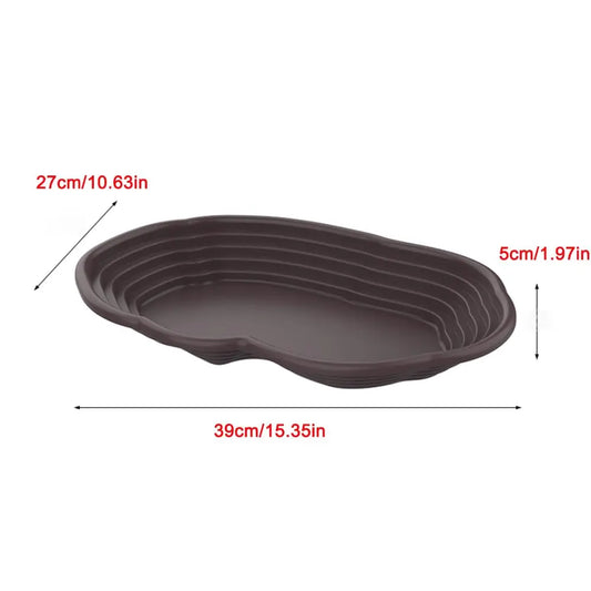 Reptile Bathing Dish Amphibians Habitat Reptile Tortoise Feeder  Water Food Bowl Feeding Dish for Bearded Dragons Turtle