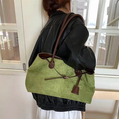 LEFTSIDE Women's PU Leather Shoulder Bag 2025 Winter New Fashion Retro Underarm Bag Luxury Brand Designer Handbags Tote Bags