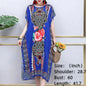 Casual Elegant Bohemian Printed Ethnic Style Retro Floral Woman Summer Street Wear Batwing Sleeve Loose Tunic Maternity Dress