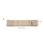 Hamster Habitat Accessories Multiple Size Wooden Bridge Cage Hamster Bendable Fence for Small Animals Climbing
