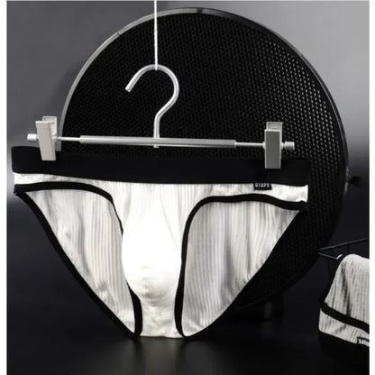 Underwear Mens Briefs U-Convex Pouch Breathable Moisture-Wicking Low Waist Sexy Underwear