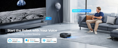 Laresar Mars01 Robot Vacuum Cleaner Mop LDS Lidar Navigation 5000Pa Smart Planned Mapping Home Floor Wash Carpet Pet Hair Clean