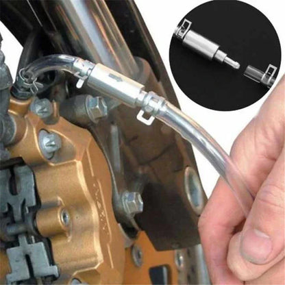 Special Bleeder Hose Kit for Car Clutch & Brake - Hydraulic One Way Valve Tube Bleeding Tool with Replacement Adapter Universal