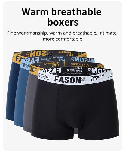 4/10 Piece Men's Four Season Black Fashionable Casual Basic Versatile Underwear Boxer Shorts Plus Size Youth Sports Base Shorts