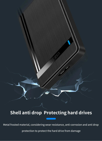 2.5" HDD Enclosure SATA to USB 3.0 External Mobile Hard Drive Case for Laptop PC 5Gbps Speed Enclosure SATA SSD HDD Storage Case