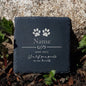 Personalized Dog Memorial Garden Stone Pet Loss Gifts Pet Keepsake Dog Sympathy Gift Pawprint Memorial Stone