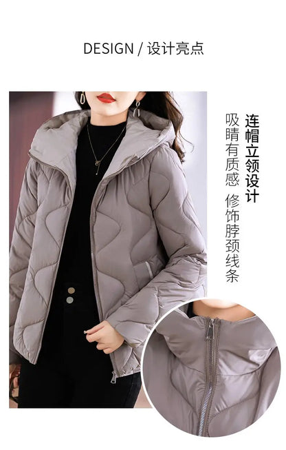 Hooded Parkas Women Winter 4XL Korean Fashion All-match Coats Thicken Keep Warm Streetwear Cold Wear Casual Female Outwear Ins
