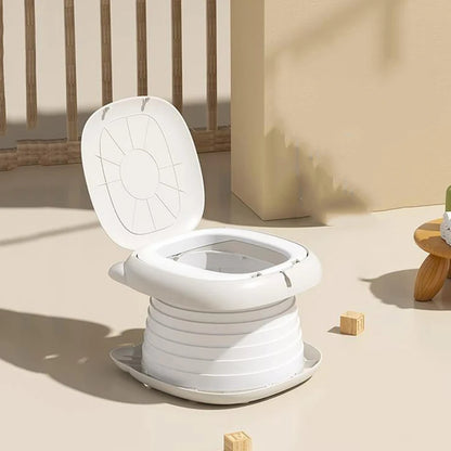 Portable Potty for Toddler Travel Foldable Potty Training Toilet for Car Camping Indoor Outdoor Bathroom for Baby Children Kids