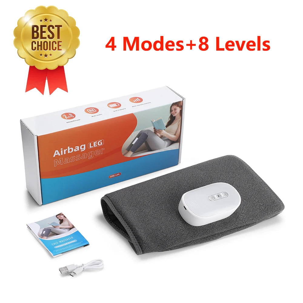 Wireless 360° Air Pressure Calf Massager Eletric 3 Mode Airbag Compresstion Leg Massage Foot Calf Muscle Relax Blood Circulation