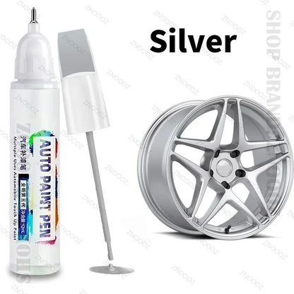 Automotive Wheel Touch-Up Pen Paint Repair Pen Gloss Black Matte Black Silver Grey Automotive Paint Care Accessories