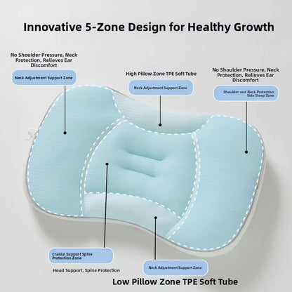 New Reversible Pillow Breathable Comfortable Newborn Pillow Green Soft Sleep Pillow Children