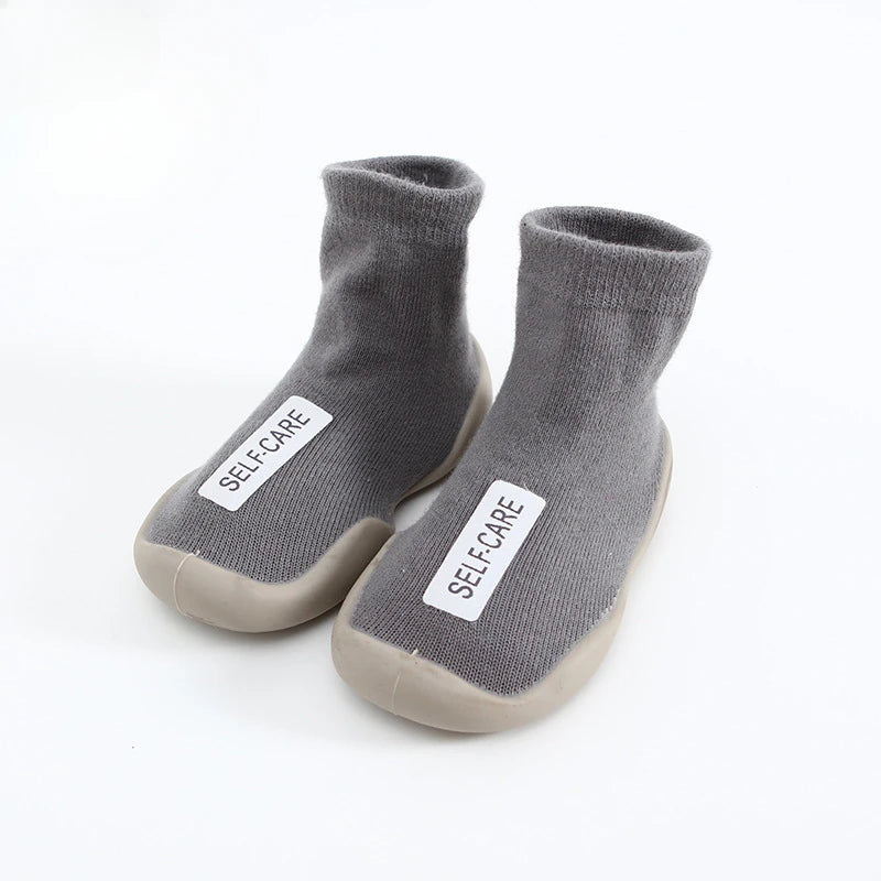 Aikidsay Baby First Socks Shoes Toddler Walker Infant Boys Girls Rubber Soft Sole Floor Barefoot Baby Casual Shoes Knit Booties