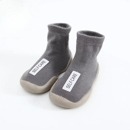 Aikidsay Baby First Socks Shoes Toddler Walker Infant Boys Girls Rubber Soft Sole Floor Barefoot Baby Casual Shoes Knit Booties