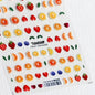 Fresh Sweet Fruits Strawberry Cherry Bowknot Love Heart Lemon 5D Nail Art Stickers Self Adhesive Decorations Nail Manicure Decal