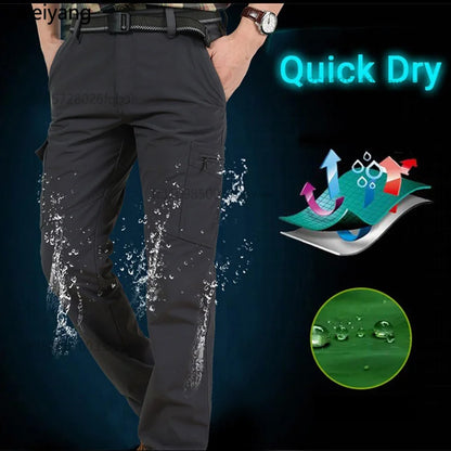 2026 Outdoor Waterproof Tactical Cargo Pants Men Breathable Summer Casual Army Military Long Trousers Male Quick Dry Cargo Pants