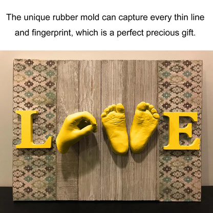 DIY Baby Plaster Mold 3D Hand Foot Print Mold for Baby Souvenir Hand Casting Kit Couples Wedding Accessories Home Decor Gifts