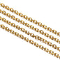 1meter Stainless Steel 18K Gold Plated Cross Chains for Diy Jewelry Making Bracelets Necklaces Accessories Supplies Wholesale