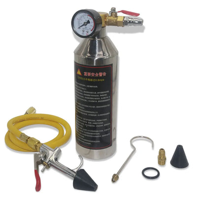 A/C AC Air Conditioner System Flush Canister Gun Kit R134 R12 R22 R410 R404 Set