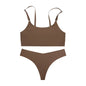 2026 Hot Sale High Quality Latest Design Us Size Stylish Solid Ice Silk Seamless Wireless Bras And Women Underwear Set