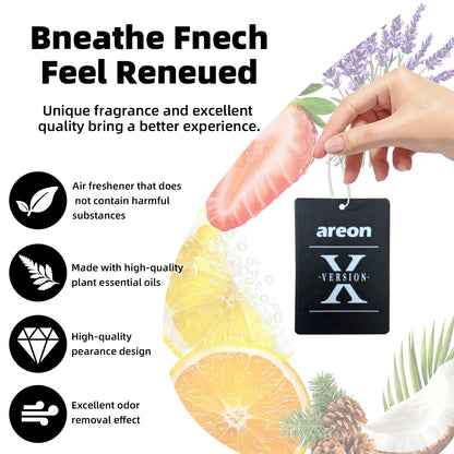 Our High-Quality [Shape X] Car Air Fresheners, Which Can Be Used as Decorations for Car Rearview Mirrors, Are Available in Sets