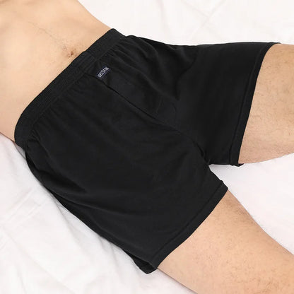 1PCS Men's Underwear Aro Pants Pure Cotton Home Sleeping Pants Loose Breathable Men's High Waisted Four Corner Boxers Shorts
