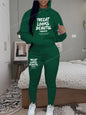 Womens TrackSuit Aesthetic Sweatshirts Sweatpants Two-piece Suit 2025 New Fleece Letter Printing Streetwear Women Hoodie Sets