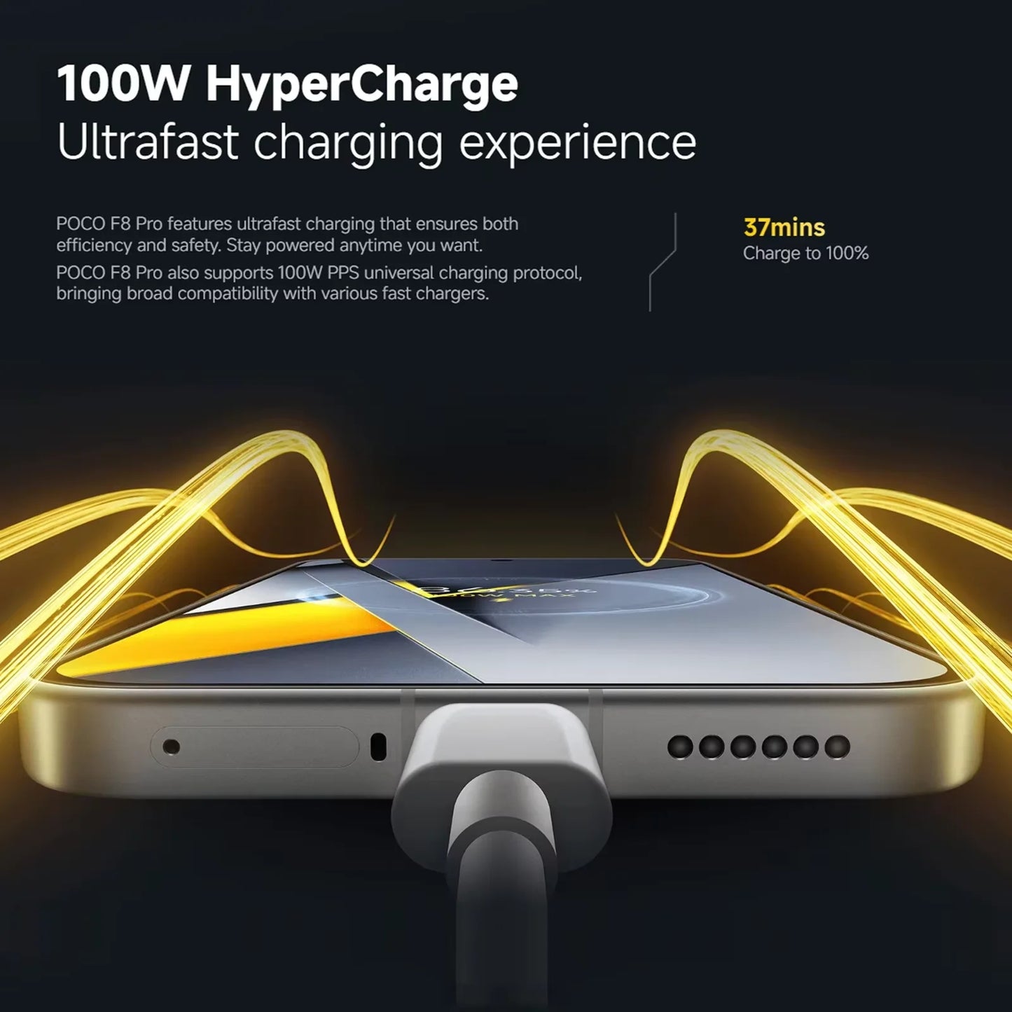 Global Version POCO F8 Pro Snapdragon 8 Elite Processor Smartphone 6.59" 120Hz HyperRGB Display 6210mAh Battery 100W HyperCharge