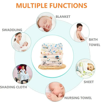 Swaddle Newborn Baby Blanket Muslin Blanket Bed Sheet Baby Bath Towel Multi Designs Functions Baby Wrap Infant Quilt