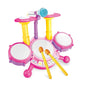 Kids Jazz Drum Set Toddlers Musical Instruments Baby Percussion Educational Learning Toys with Microphone Gifts for Boys Girls