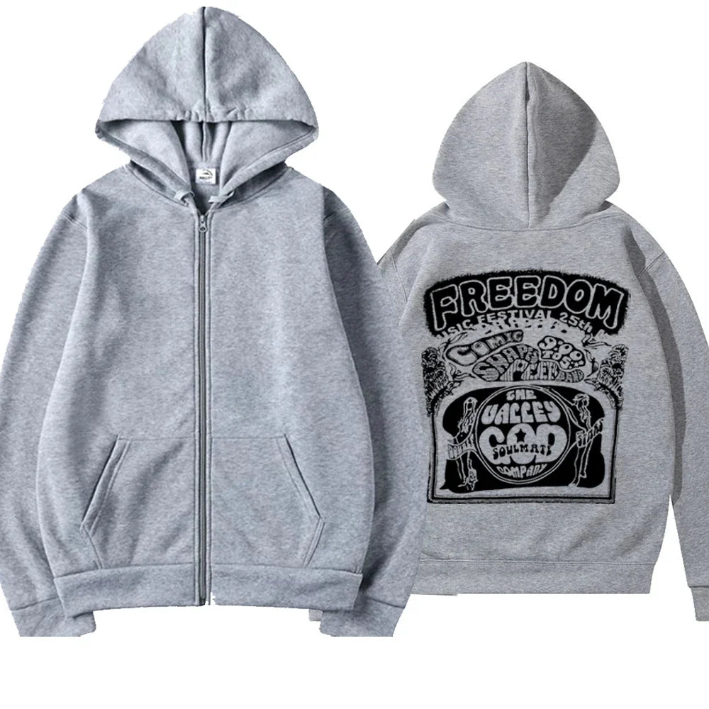 Simon Henriksson Zipper Hoodie "Scream of Fear" Simon's Role Playing Sweatshirt Autumn/Winter Gamer Gift Fashion Aesthetic