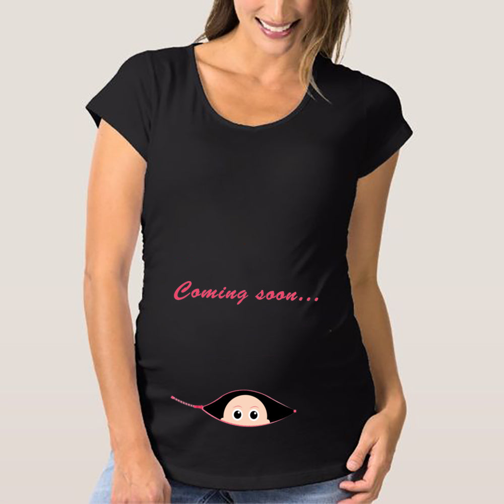 Maternity T Shirts for Women Cute Funny Graphic Pregnancy Gifts Summer Casual Mama Pregnancy Blouses Clothes