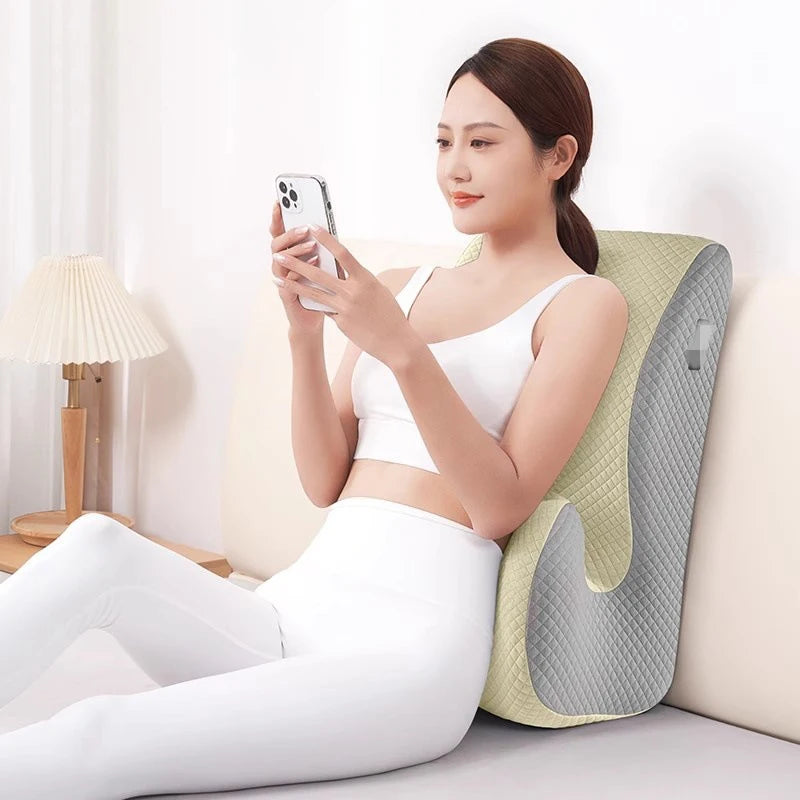 Relax Cush Pillow 2025 New Ergonomic Pillow Supports Posture in Any Position Unique Curved Design Suitable for Massage,Reading