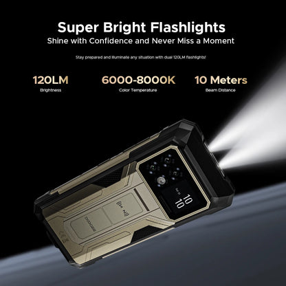 DOOGEE S200 Max 5G Rugged Phone 1.32" Rear Display Dual light Flashlight 22000mAh Battery 66W 6.72” 120Hz 16GB 512GB Smartphone