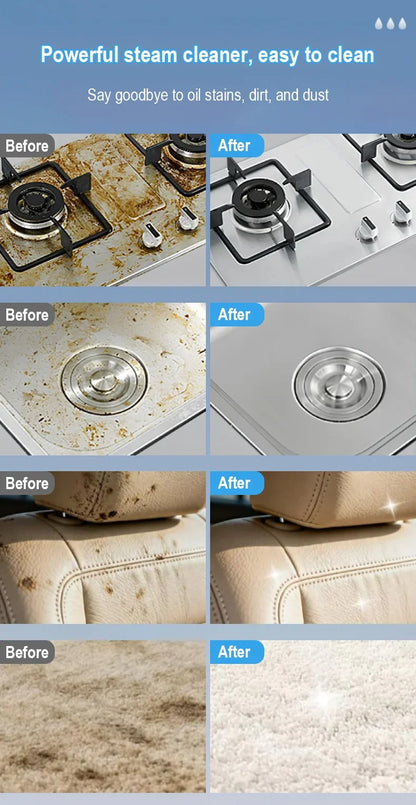 Multifunctional Handheld High Pressure Steam Cleaner Portable Household Steam Machine for Kitchen Hood Home Car Cleaning