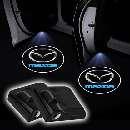 1/2pcs Car Door Emblem Light Laser Welcome HD Projector Lamp For Mazda RX-8 626 BM BL BK GH GJ GL MX-3 MX-5 CX30 Skyactiv 323