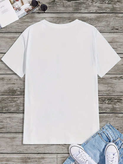 White T Shirt Joe Bar Team Motorcycle Cartoon Print for Men Casual Streetwear Fashion
