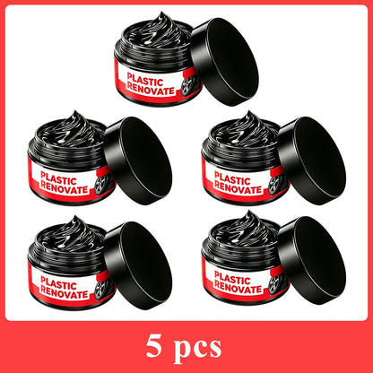 Car Interior Scratch Repair Paste Tire Shine Restoration of Black Interior and Dashboard Plastic Surfaces