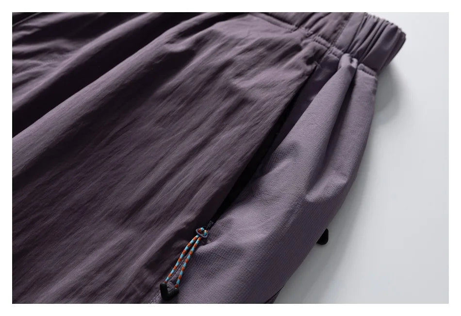 Men Women Splice Fashion Outdoor Loose Casual Lightweight Quick Dry Sports Cargo Baggy Pants Track Trouser Jogger Sweatpants