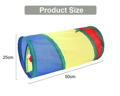 Cats Tunnel Foldable Pet Cat Toys Kitty Pet Training Interactive Fun Toy Tunnel Bored For Puppy Kitten Rabbit Play Tunnel Tube