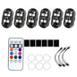 1-8pcs Wireless LED Strobe Lights Car Decor Atmosphere Light 8 Colors Rechargeable Led Lights Anti-Collision LED Warning Light