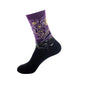 1 Pair Van Gogh Starry Night Cotton Socks Women Men Mona Lisa Oil Painting Retro-classical Series Skateboard Casual Couple Socks