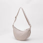 Nylon fabric zipper crossbody bag for men and women, crescent-shaped dumpling bag under the armpits, large capacity