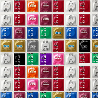Condoms Random Surprise Mix - 10/20/30/40/50pcs Fashionable Latex Condoms for Men, Safe Protection, Mystery Night Adult Sex Toys