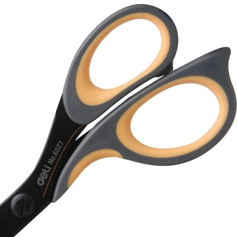 Deli-Stainless Steel Anti-Stick Scissors, Alloy Stationery, School Supplies, Office, Student, DIY, Hand Craft, 175mm