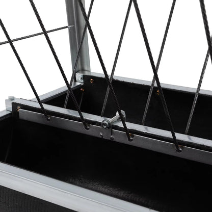 Iron, Steel Large Feed Trough Goat Feeders Standing Trough Bucket for Large Animals Sides Horse Hog Pig Livestock Poultry Feeder