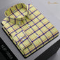 New In Shirt Oversize Long-Sleeve 100%Cotton Shirts for Men Slim Fit Formal Plain Shirt Plaid Casual Tops Designer Black Clothes