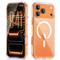 Magnetic Phone Case For iPhone 17 16 15 14 13 12 11 Pro Max Plus for Magsafe Wireless Charging Transparent Shockproof Back Cover